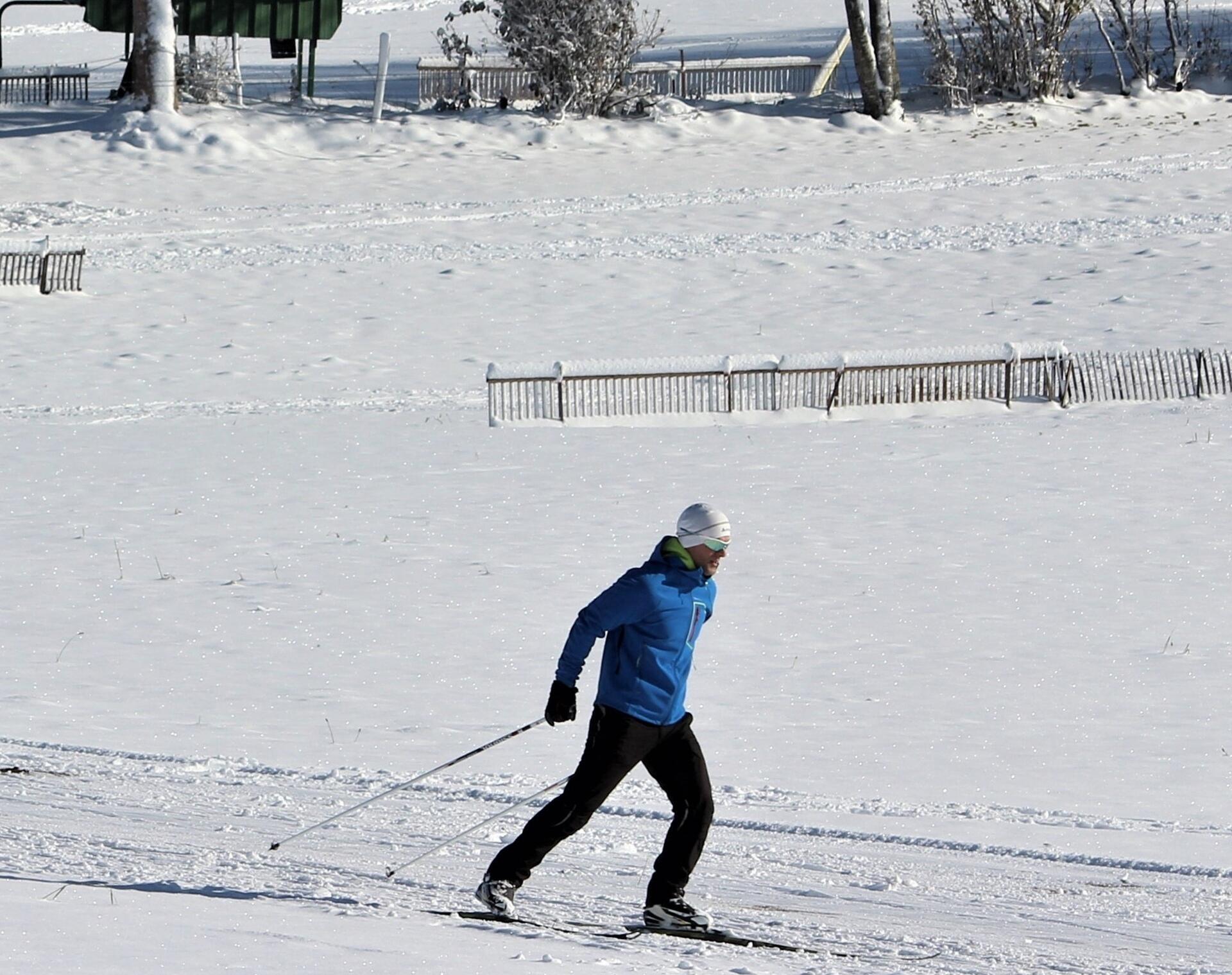 Ski de fond au Meix Musy  Ⓒ  Delphine-Ferrand